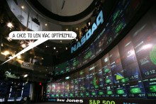 Optimizmus na Wall Street. FOTO: Ľubomír Kotrha
