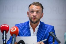 Minister vnútra a šéf Hlasu-SD Matúš Šutaj Eštok. FOTO: TASR/Jaroslav Novák