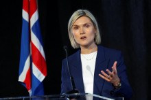 Islandská premiérka Kristrún Frostadóttir 30. augusta reagovala na výsledok referenda, v ktorom Islanďania povedali „NIE“ obnoveniu prístupových rokovaní s EÚ. FOTO: Reuters